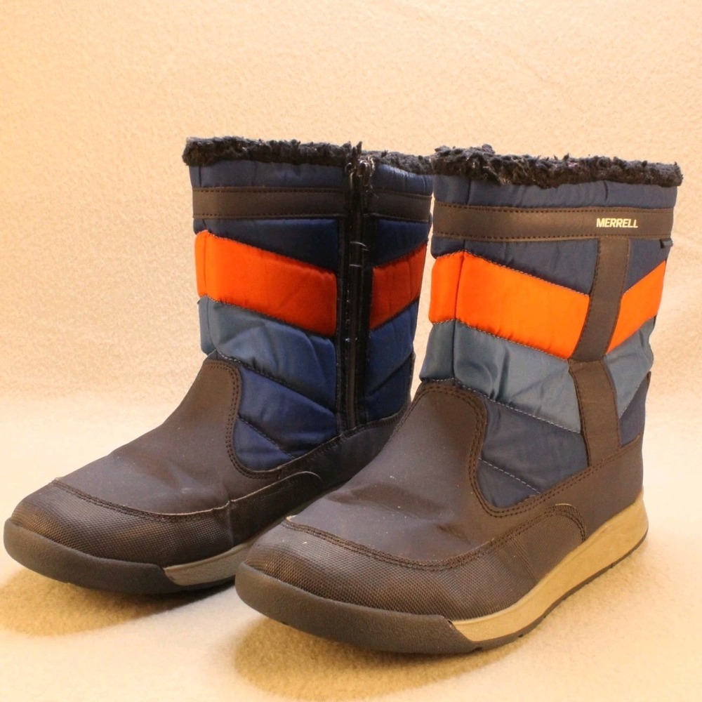 Merrell Alpine Puffer‎ Waterproof Insulated Snow Boots Kids Youth 7